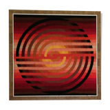 Patrice Allart geometric kinetic tapestry circa 1970