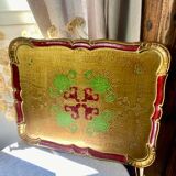 Large Florentine wooden tray