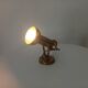 Pair of vintage wall sconces CVL in solid gold brass.
