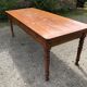 Antique Louis Philippe style farmhouse table in solid cherry wood with its 2 extensions.