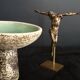 Ancient bronze Christ on a contemporary base