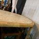 Table à manger en rotin et travertin Vivai del Sud, Italie, années 1960.