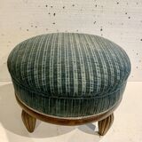 Art Deco footrest stool in beech 20th century