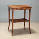 Coffee table in walnut and mahogany - Italy early 1900s