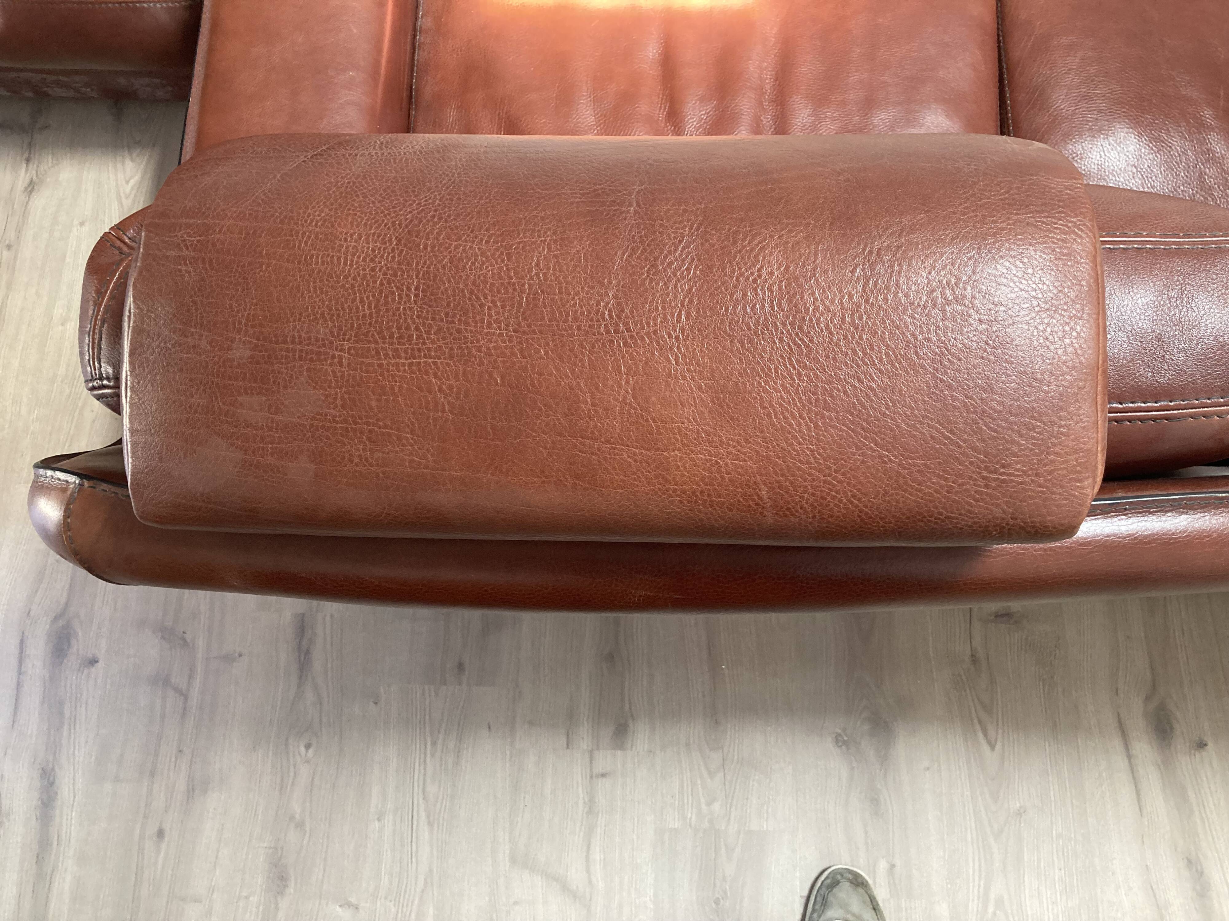 Canape 3 seater 100% leather brown
