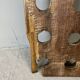 Brutalist oak bottle rack, late nineteenth century
