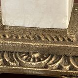 Pair of marble and brass lamp legs