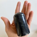 Vintage black marble salt and pepper shaker