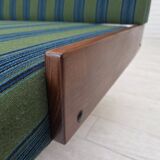 1970s, Danish daybed, furniture wool, solid teak wood, original condition.