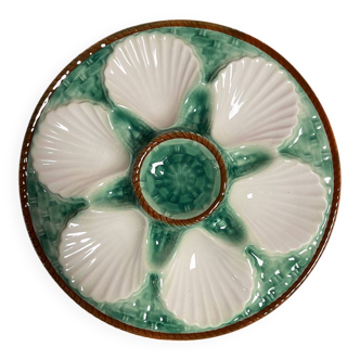 6 Longchamps shell-patterned earthenware plates