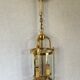 Lantern 2 lights bronze and brass