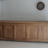 Old trading counter in solid oak – 19th century trade furniture