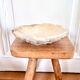 Large ashtray dish made of marbled alabaster.