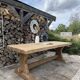 Monastery table, solid oak, 220cm.