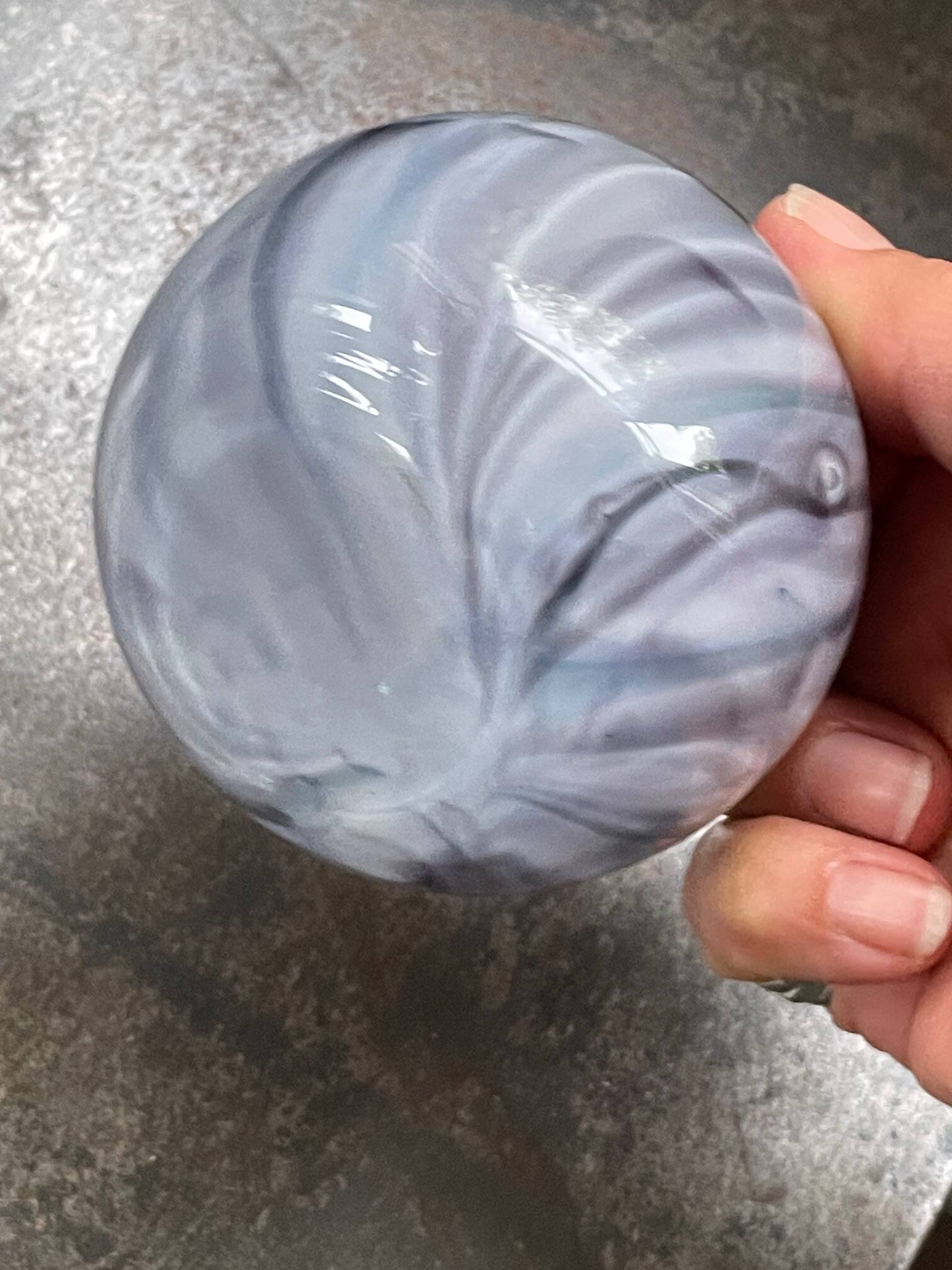 antique mustard pot in blown glass and silver-plated metal EPNS late 19th century