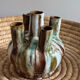 Glazed stoneware tulipiere signed