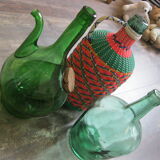 Blown glass carafe with spout