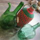 Blown glass carafe with spout