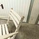 Garden furniture table and 4 armchairs 60's in its juice