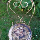 Chaises de jardin en metal