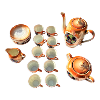 Full Coffee Service with 10 Art Deco Porcelain Cups from czechoslovakia