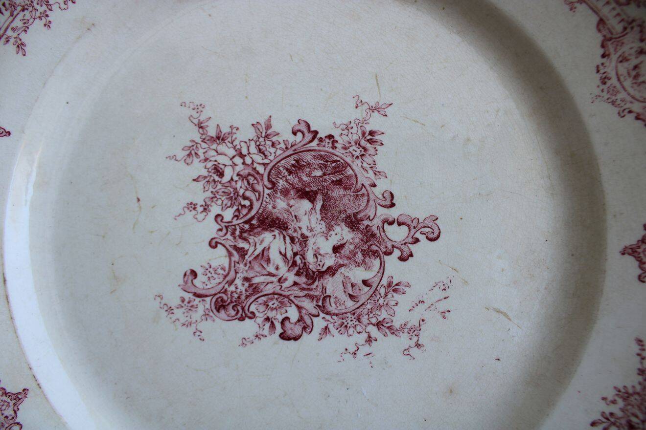 Old ironstone serving dish