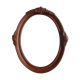Old oval wooden frame