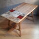 Rattan coffee table 1950