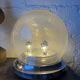 Lampe de table verre bullé Space Age années 70