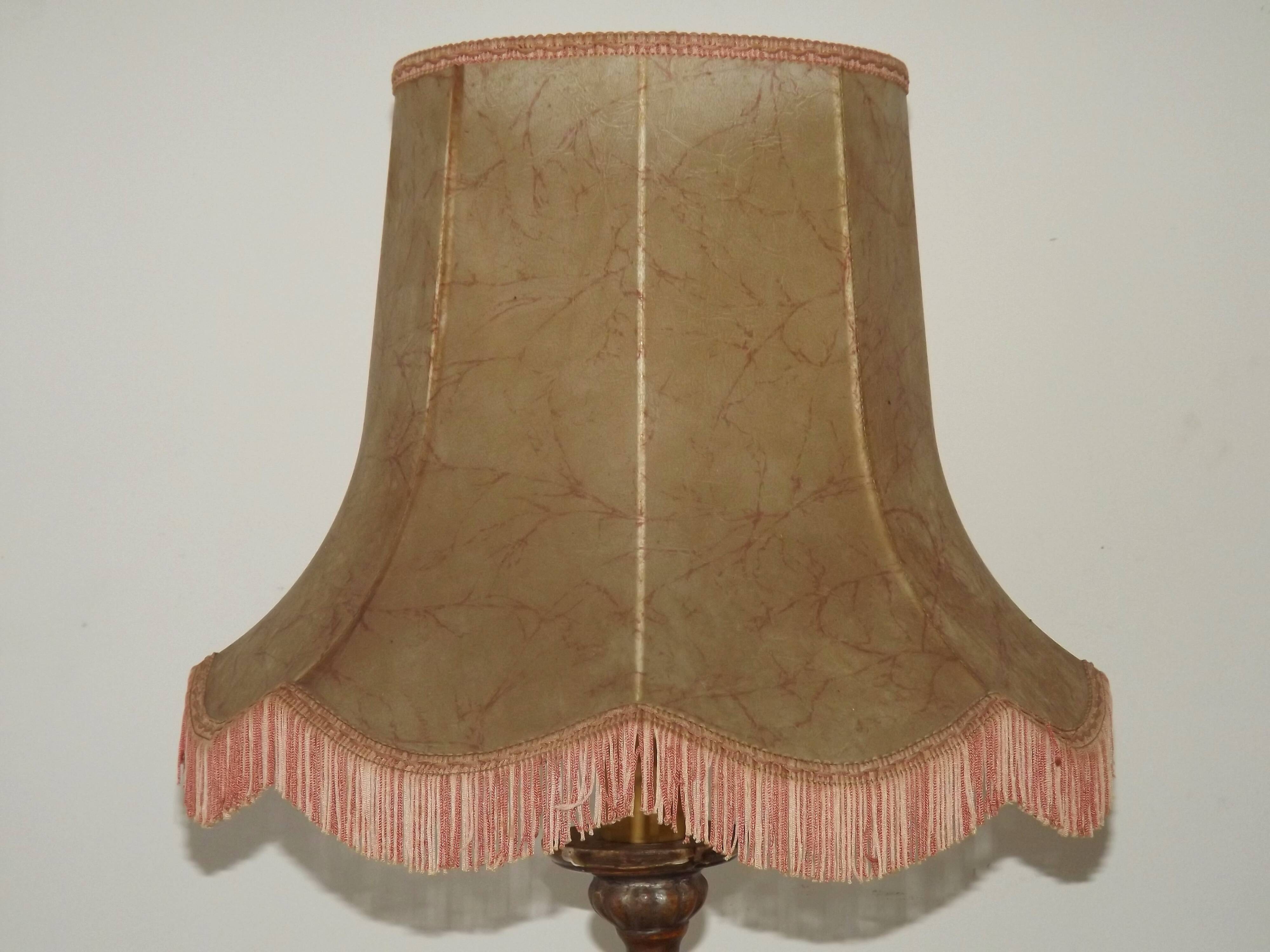 Antique 18th Century Church Altar Candlestick Converted to Table Lamp