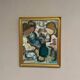 Original Swedish Oil on Canvas – "Family" by Gösta Falck – Signed – Vintage and Framed