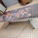 Art deco chrome metal and ceramic coffee table