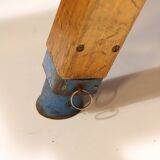 Authentic industrial leather Gym bench, 1950s, Czechoslovakia