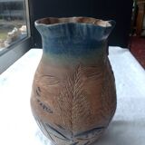 Terracotta vase signed Larozas