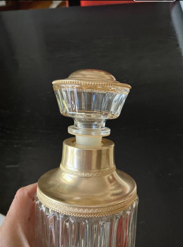 Vintage golden carafe