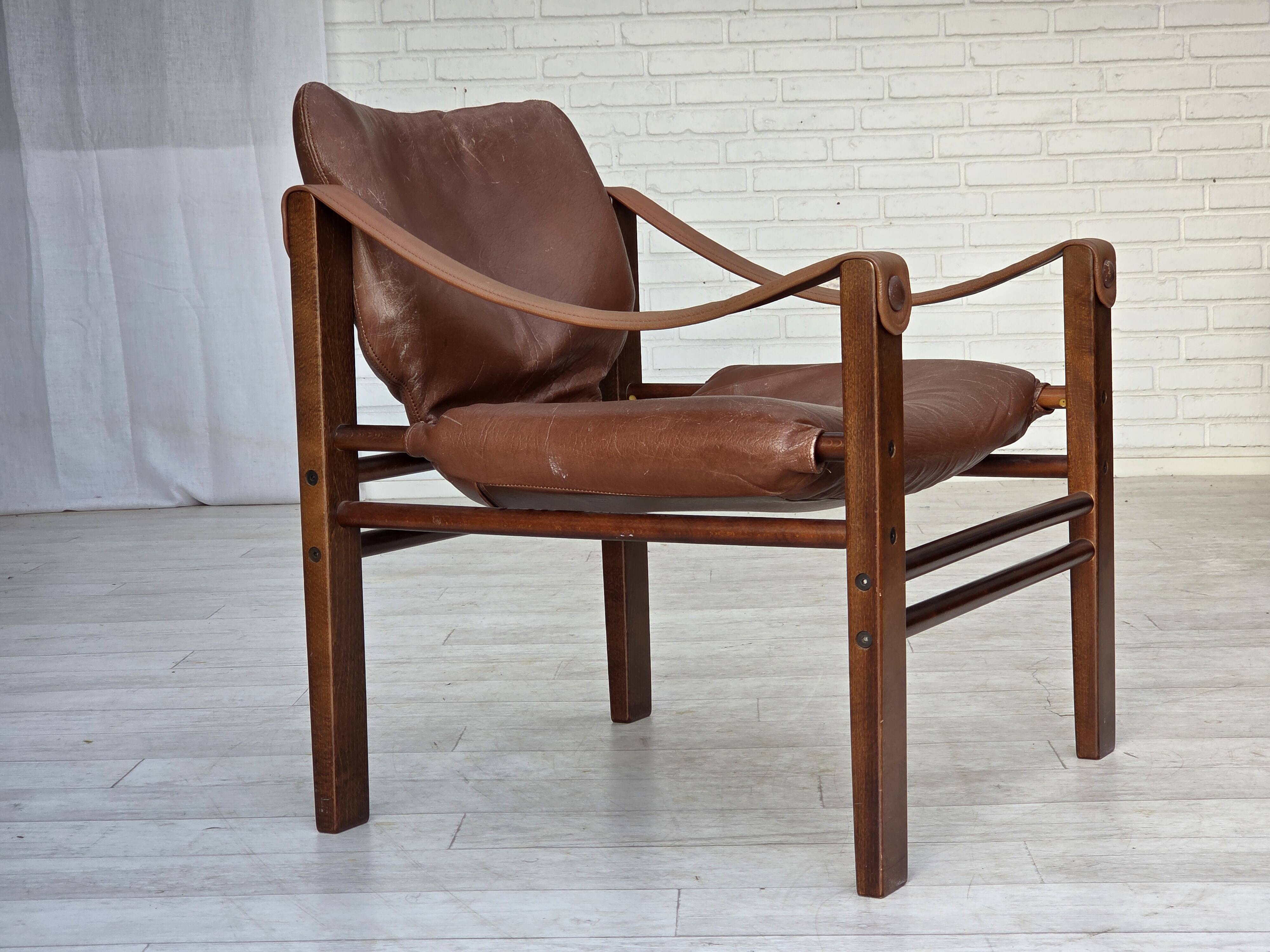 1970s, Danish armchair model "Safari" by Skippers Furniture.