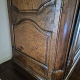 Louis XV period 18th century two-part sideboard in solid oak with glass