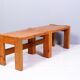 Paire de tables d'appoint en pin massif Suède 1970s