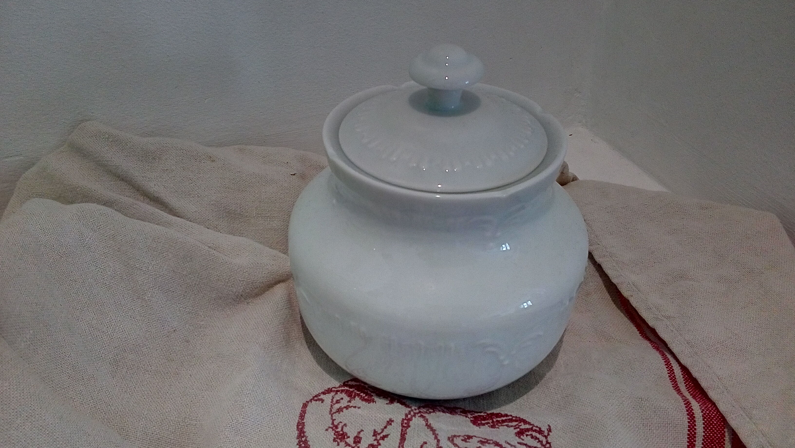 Sugar candy in white porcelain