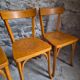 Set of six Baumann bistro chairs, France, 1950s