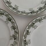 7 dessert plates Moulin des Loups et Hamage, Violetta