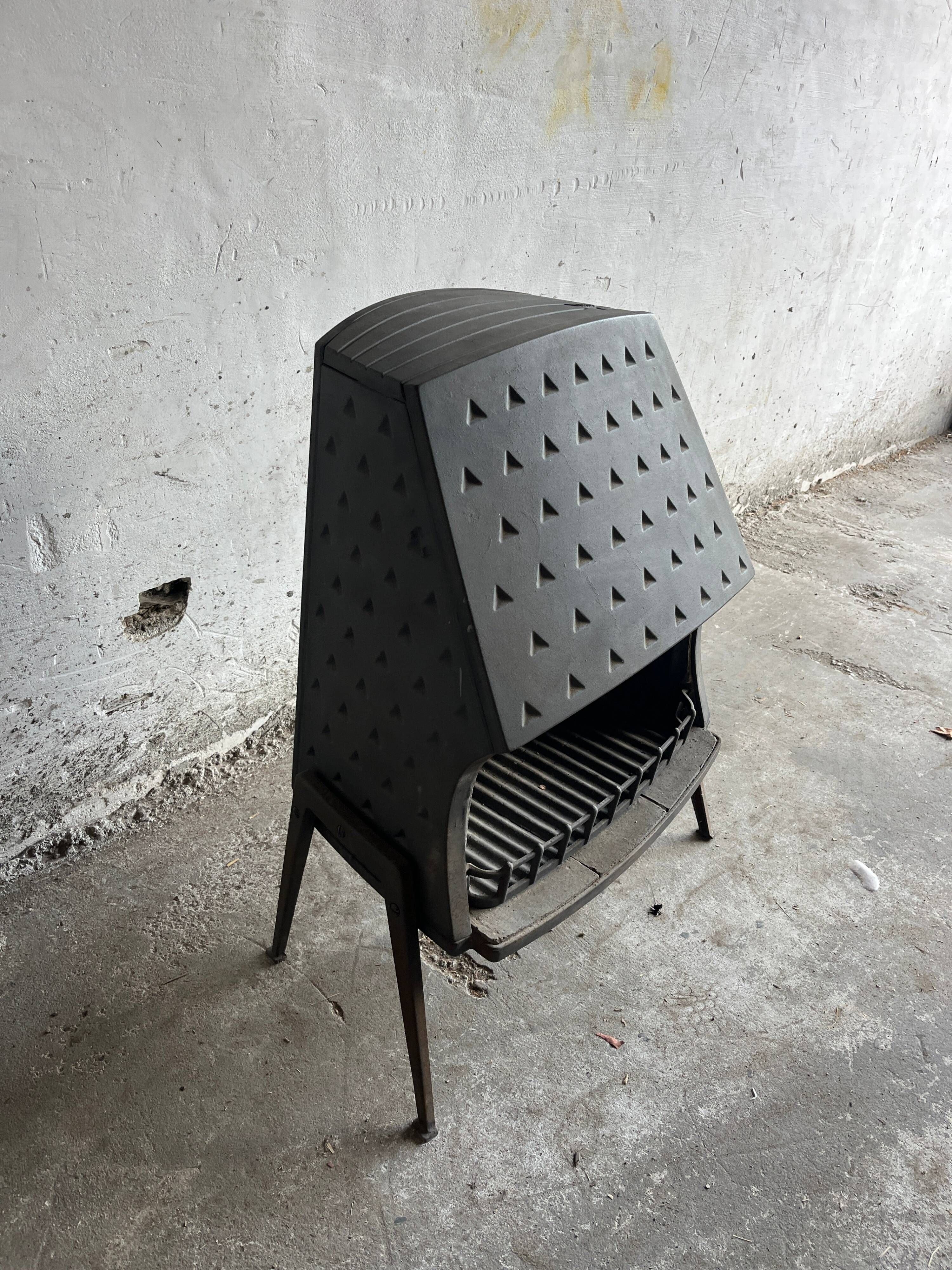 Vintage open fireplace stove Morsø