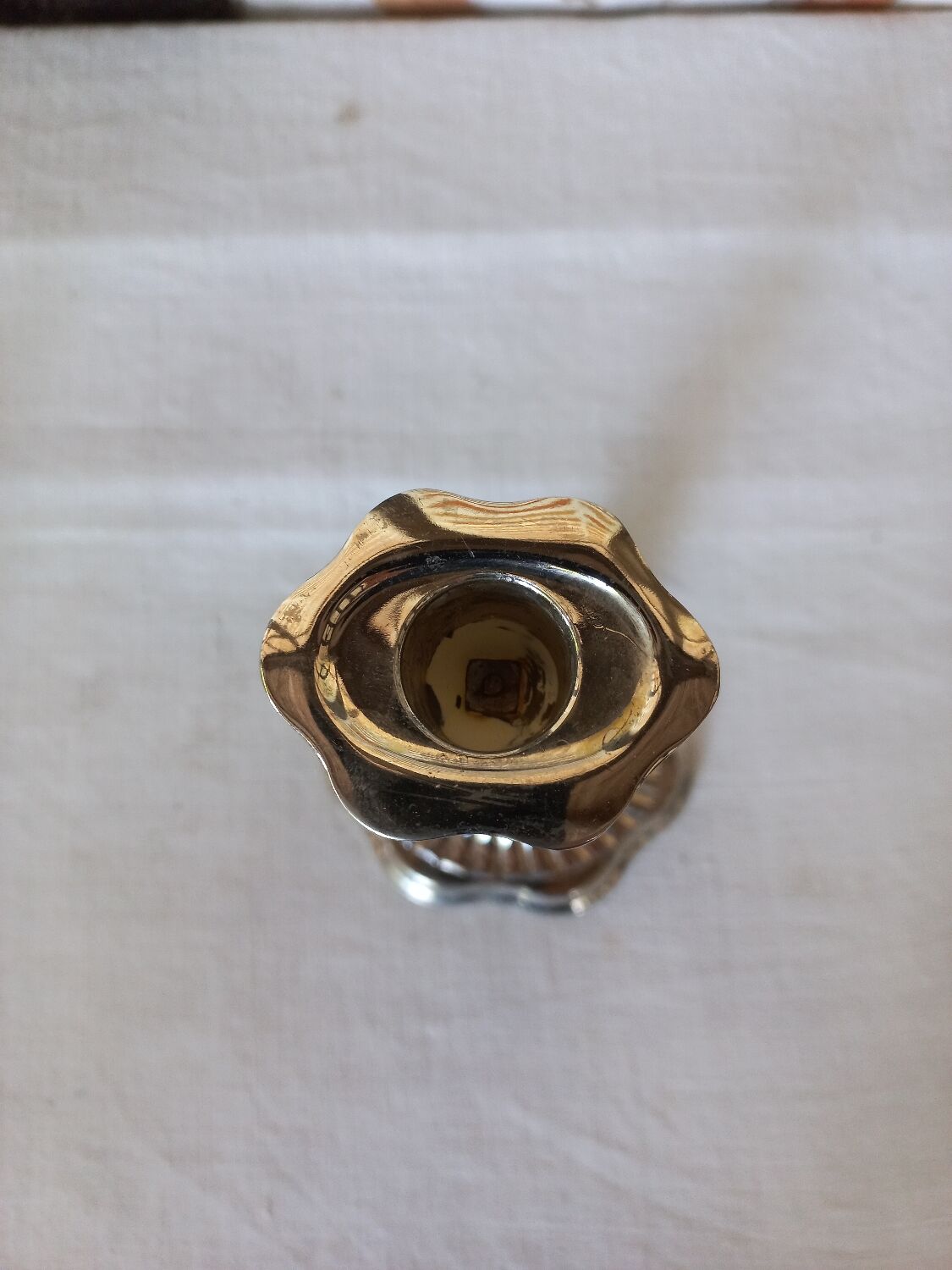 Candlestick candlestick silver metal