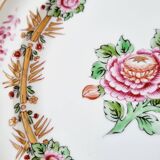 Porcelain plate from Limoges hand-decorated by A. Lanternier, from