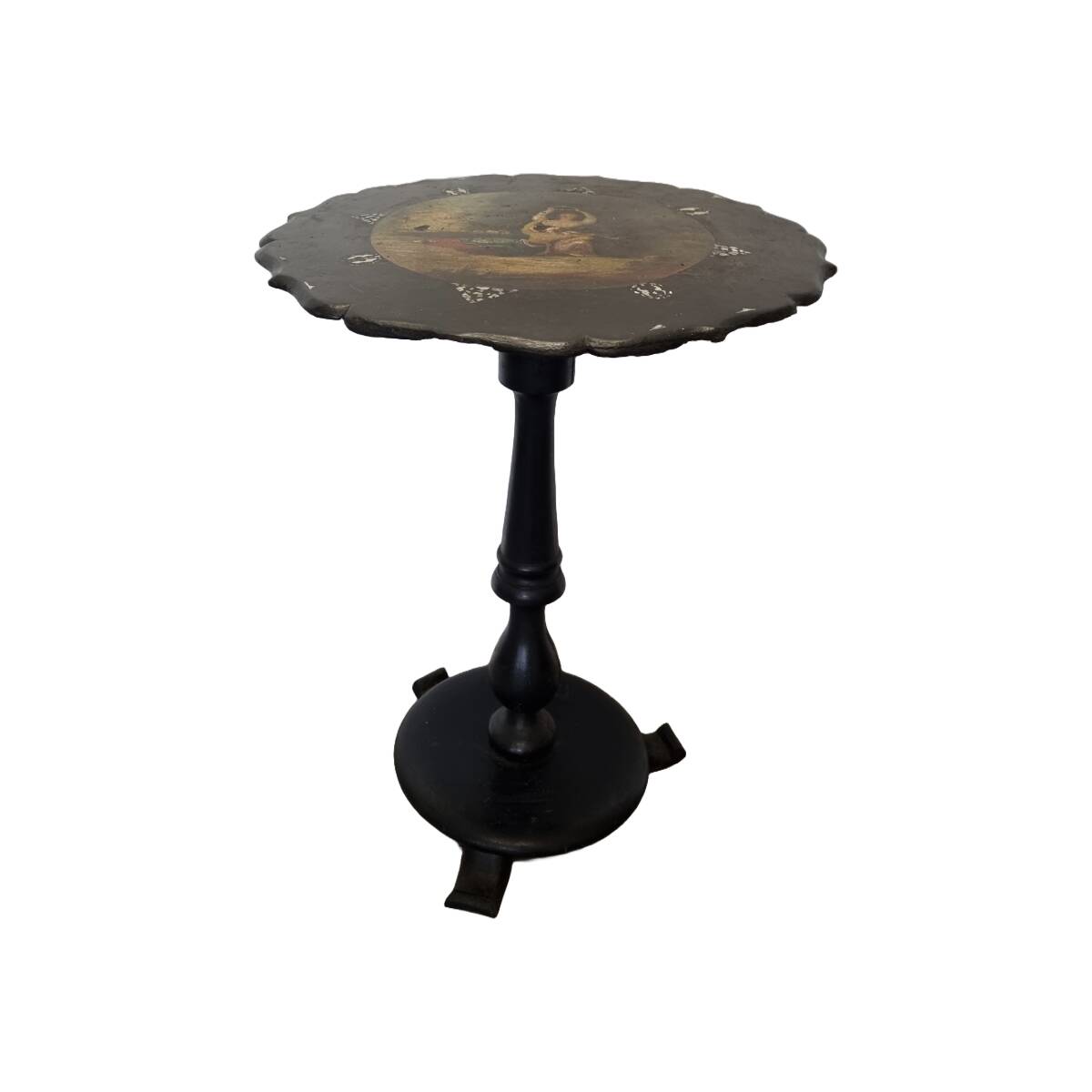 Antique Victorian Tilt Top Side Table, 1880s