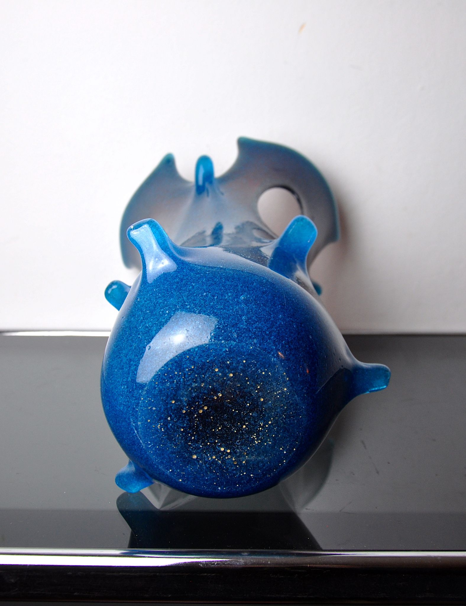 Sommerso vase by seguso in two-tone murano glass, Italy, 1970