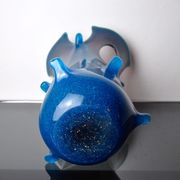Sommerso vase by seguso in two-tone murano glass, Italy, 1970