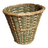 Corbeille osier vert
