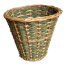 Green wicker basket