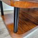 Pair of Art Decò bedside tables in walnut and thuja